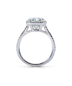 Radiant-cut Moissanite