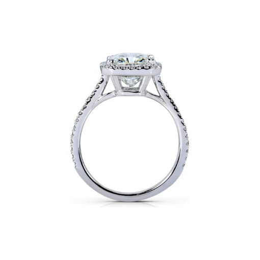 Radiant-cut Moissanite